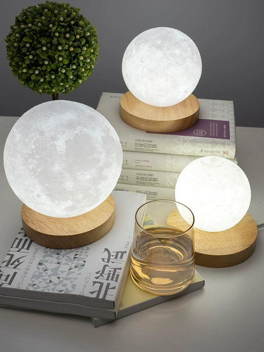 Moon-Light Table Lamp: A Lunar Atmosphere for Office or Bedroom